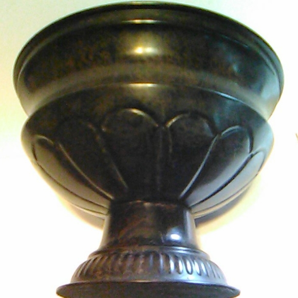 Black/Brown Metal Bowl - Picture 4 of 5